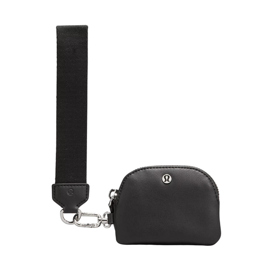 Dual Pouch Wristlet, Leather Alternative