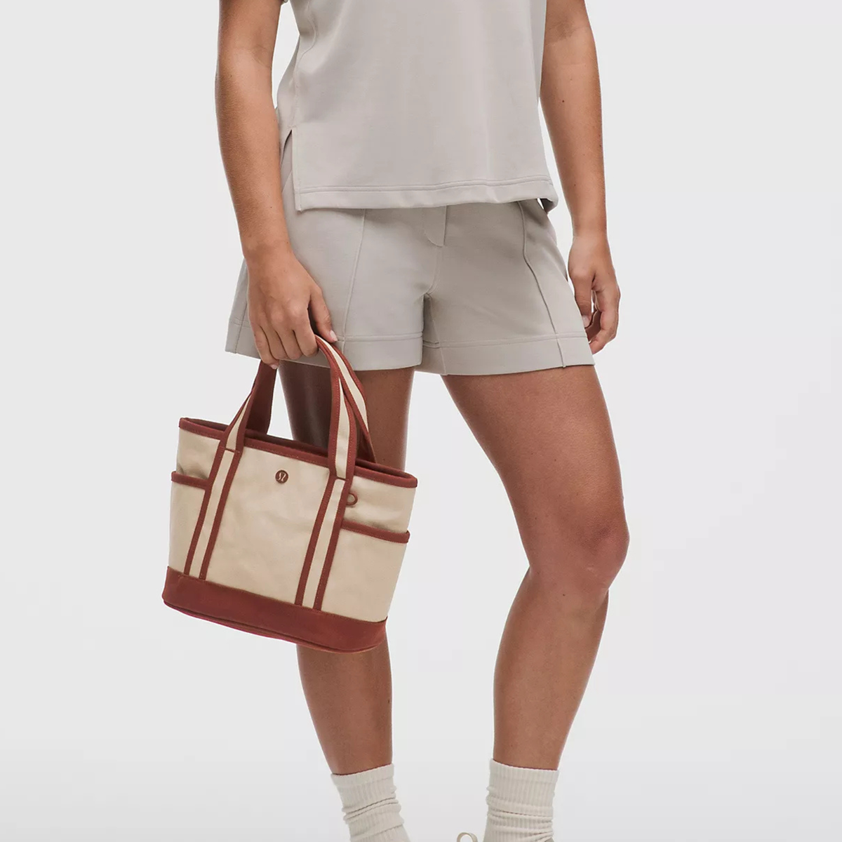 Daily Multi-Pocket Small Zip-Top Tote Bag, 5L