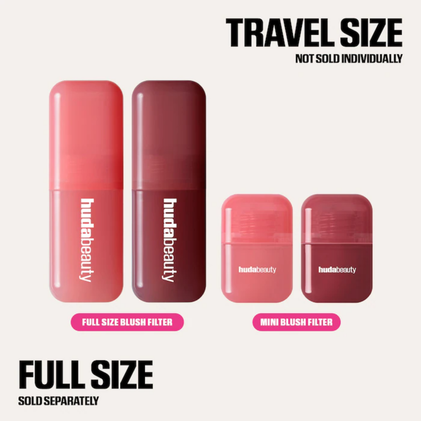 Mini Baby Blush Duo Set - Strawberry Cream & Black Cherry